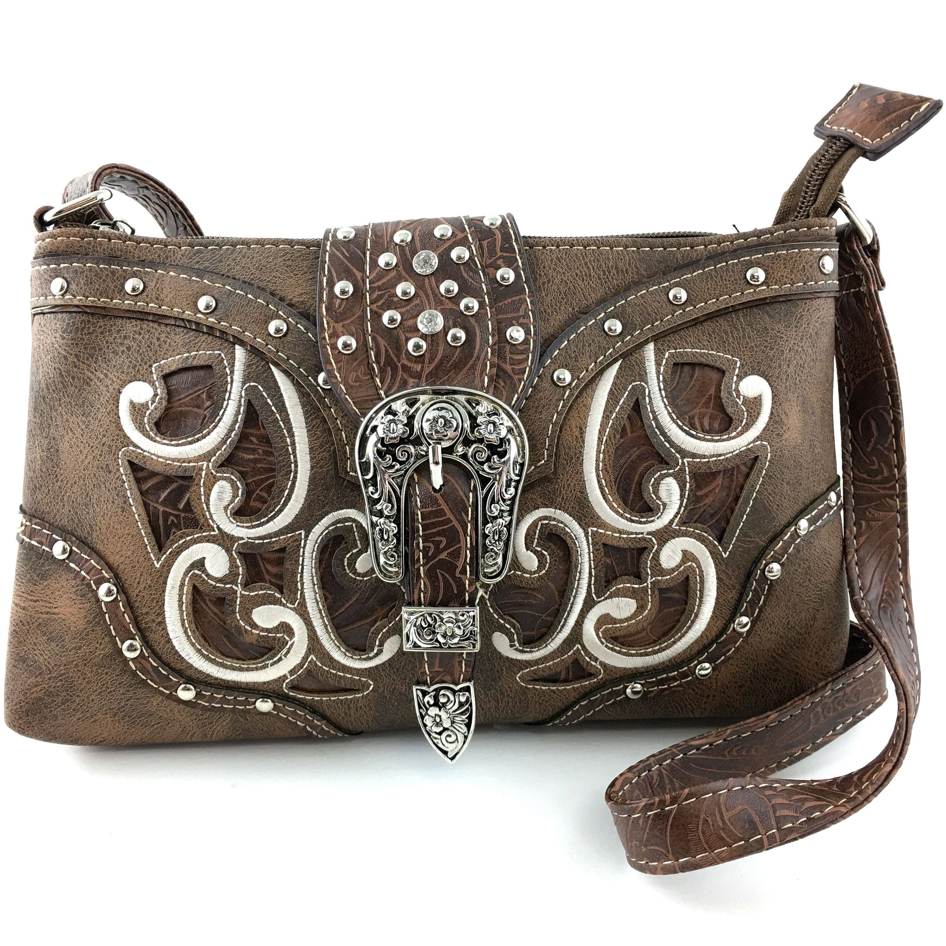 Lunar Deer - Wholesale Crossbodytas - Dames - Western floral schoudertas met gespsluiting1