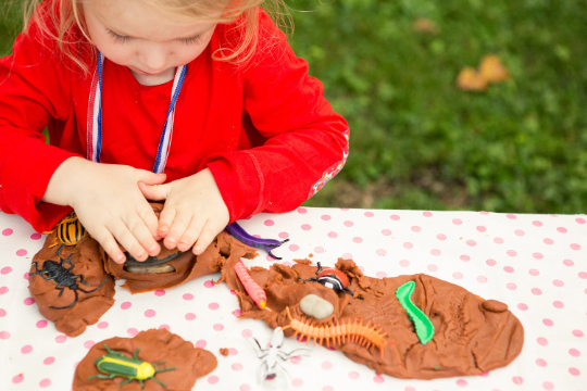 HAPPY DOUGH LUCKY - Vente Pâte ingénieuse/slime – enfant - Pâte à modeler Terre, Insectes et Boue Sensorielle3