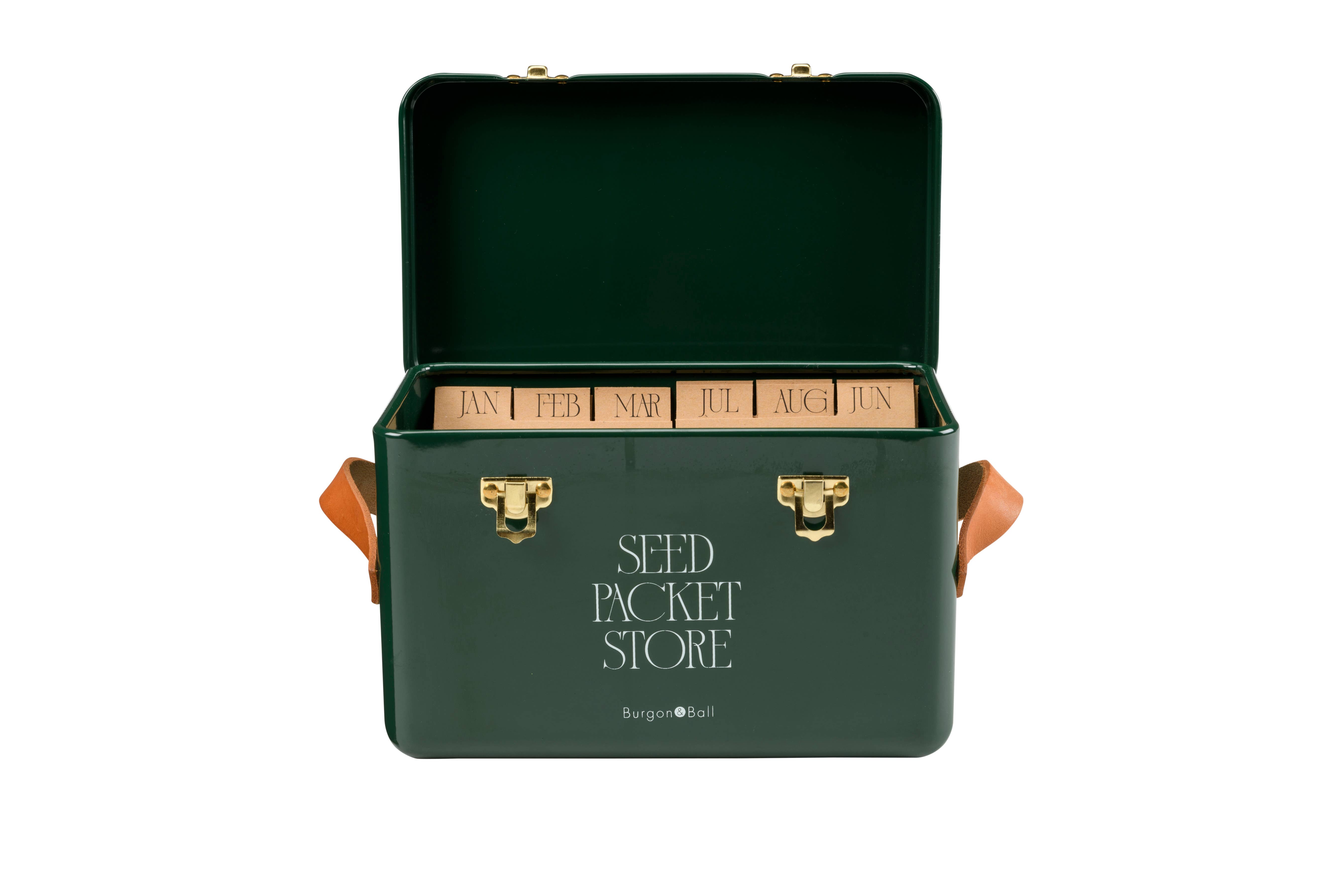 Burgon and Ball – wholesale Plant seeds – NEW Seed Packet Tin - Heritage Green2