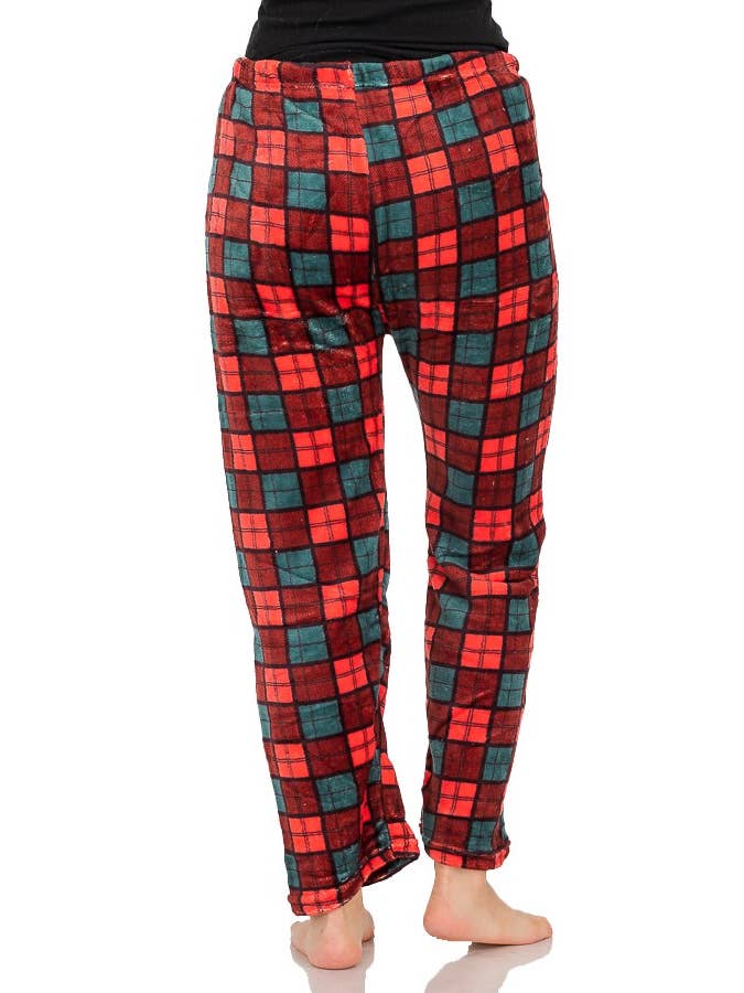 Cap Zone - Wholesale Sleepwear Bottom - Women's - Fuzzy Plush Lounge Pajama Pants8