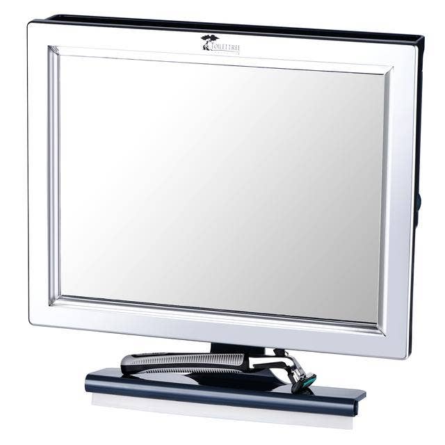 LED Fogless Shatterproof Adjustable Acrylic Shower Mirror for wholesale by ToiletTree Products