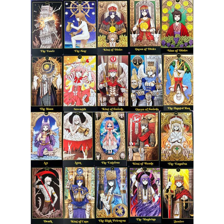 Microcosm Publishing & Distribution - Wholesale Tarotkaarten - Anime tarotdeck met gidsboek5