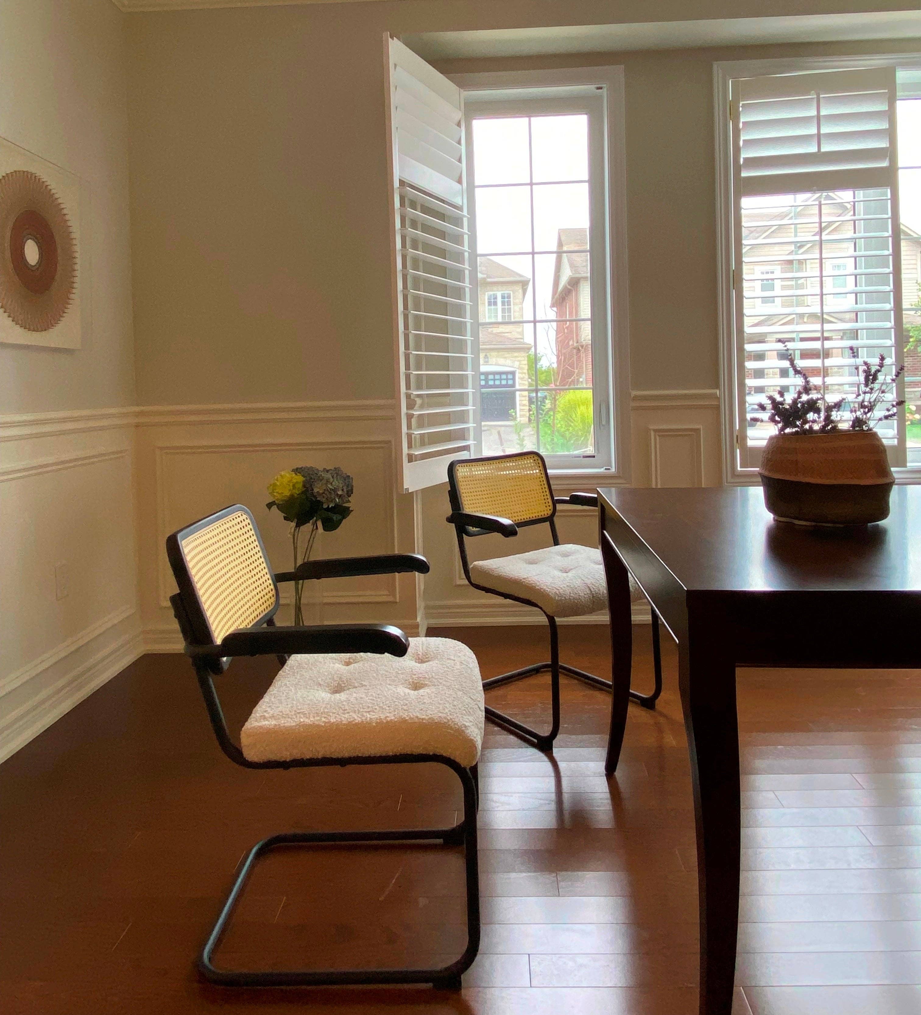 Seat4uhome - Wholesale Chair - Boucle Upholstered Rattan Elton Dining Chair-Price Per Item1