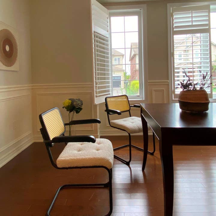 Seat4uhome - Wholesale Chair - Boucle Upholstered Rattan Elton Dining Chair-Price Per Item1