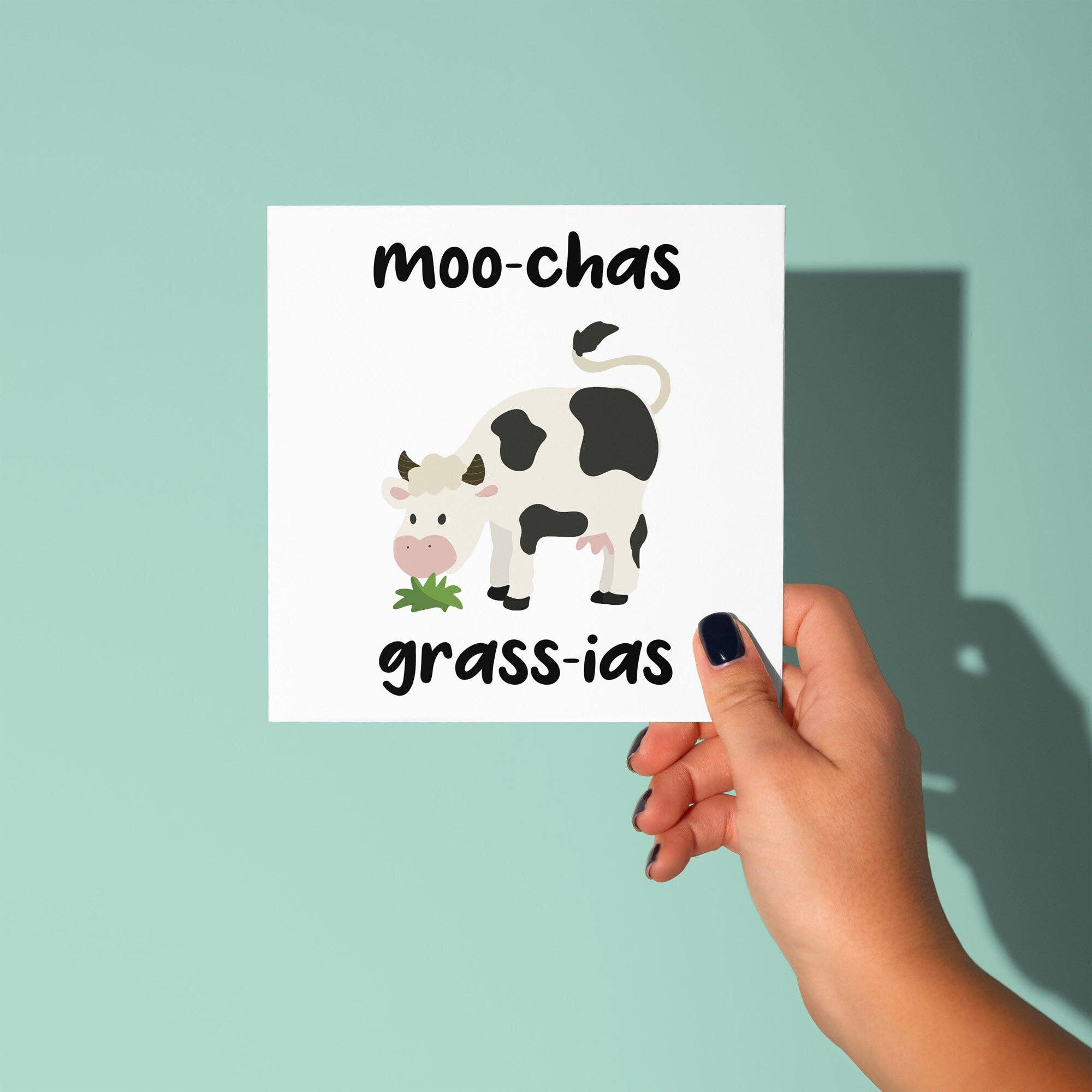 Peacock Printing – wholesale Thank you card – Muchias Gracias - Thank You Card2