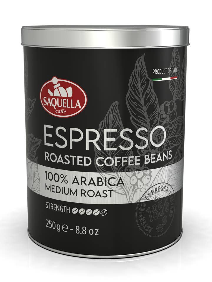 Espr100% Arab 250G Whole Beans Medium Roast 10PCS for wholesale by Saquella 1856 SRL