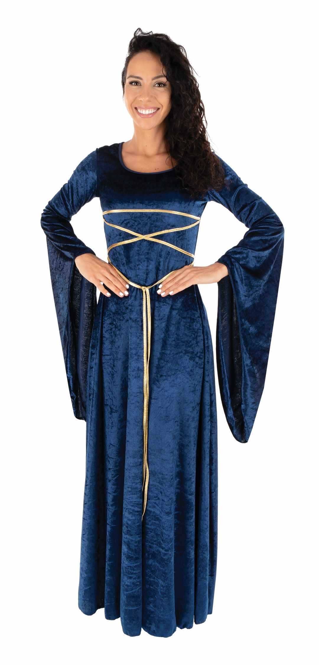 P'tit Clown - Wholesale Costume - Women's - Medieval Dress - Blue - Adult - L/XL1