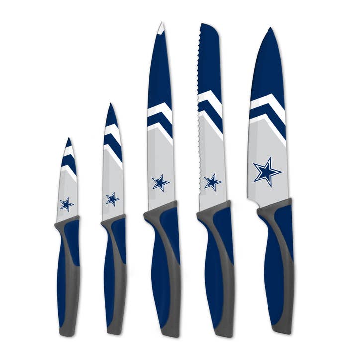 NFL Dallas Cowboys 5pc Kitchen Knife Set for wholesale by Inglasco Inc.