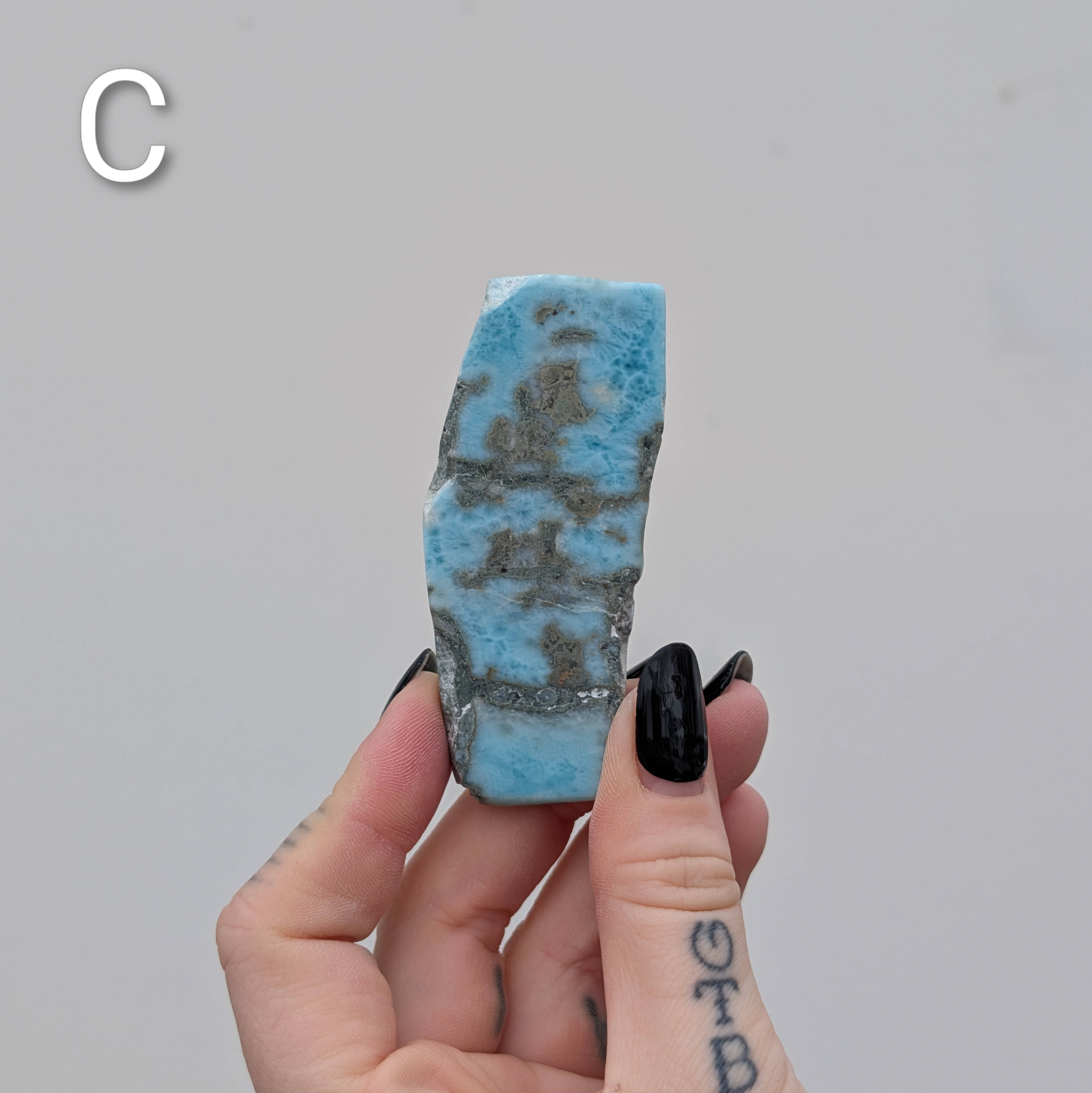 The Crystal Tabby - Wholesale Spiritual Stone/Crystal - Natural Larimar - Pick Your Piece2