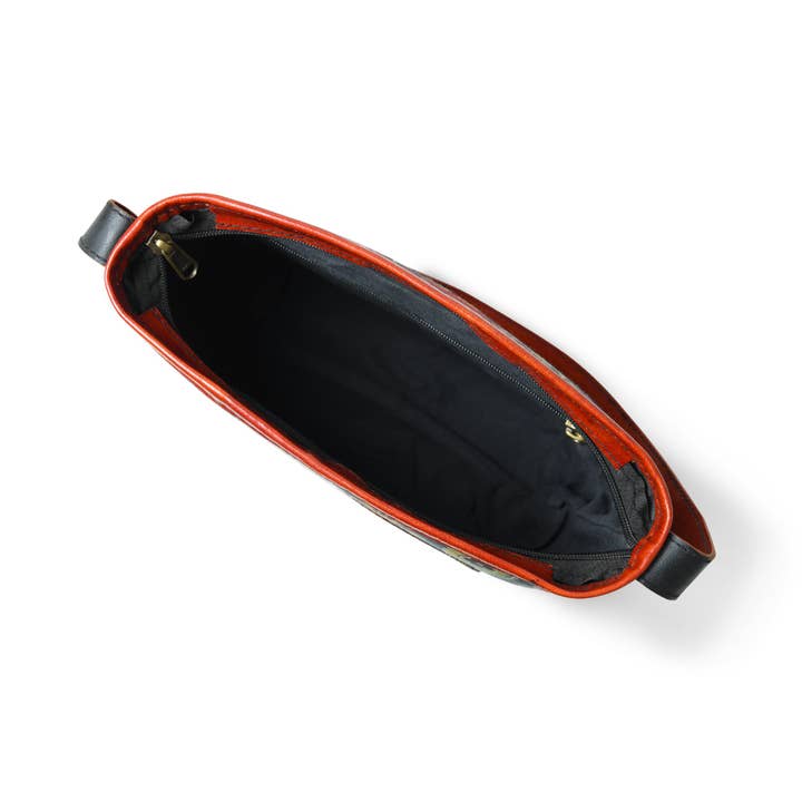 Classy Leather Bags – wholesale Tote bag – Women's – Heritage Ajrakh Leather Tote Bag4