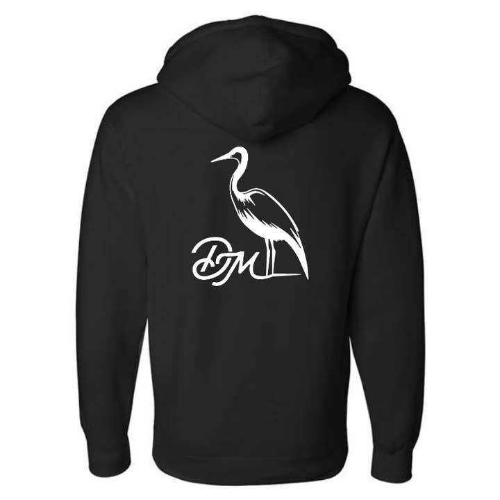 Felpa con cappuccio Backshore | Nero per la vendita all'ingrosso da parte di Dirty Marsh Outfitters