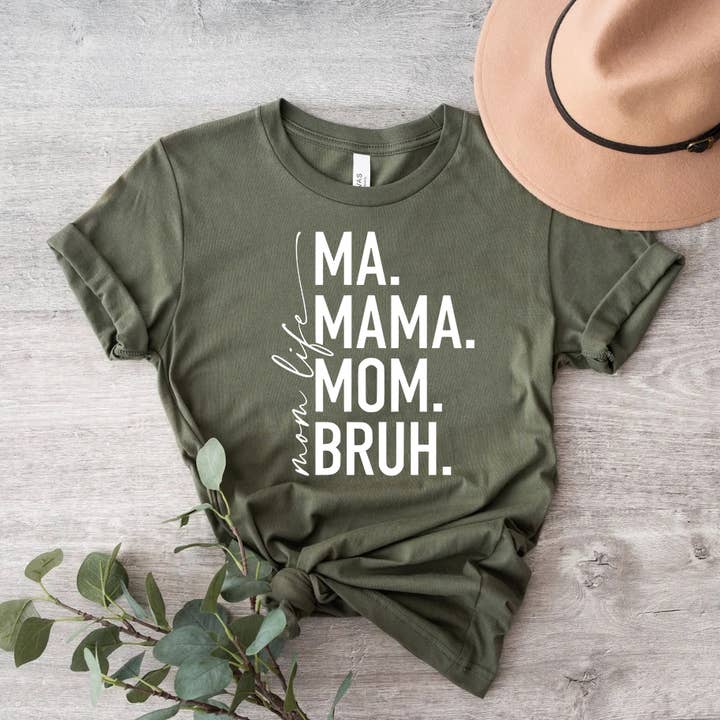 Ma Mama Mom Bruh Shirt Funny Mom Trendy Mothers Day Cool Mom for wholesale by Himalayan Hymns