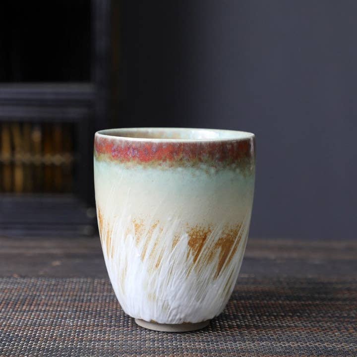 Gohobi - Wholesale Coffee/Tea Cup - Gohobi Hand-painted Japanese Style Colourful Tea Cup Yunomi