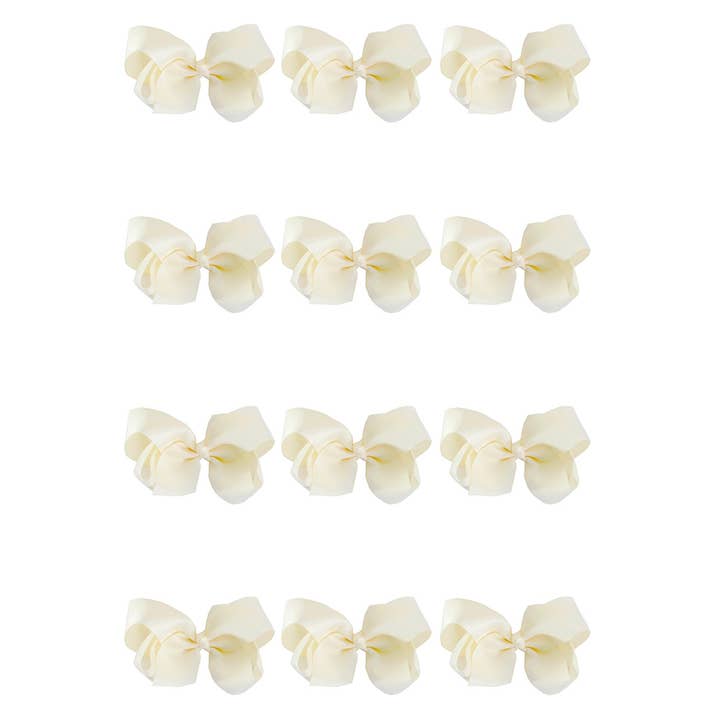 Hana - Wholesale Hair Bow - Kids - 8 Inch Hair Bow With Alligator Clip (12pc)3