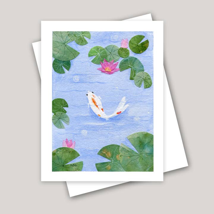 Koi Fish & Lotus for wholesale by Kelli McNichols Art