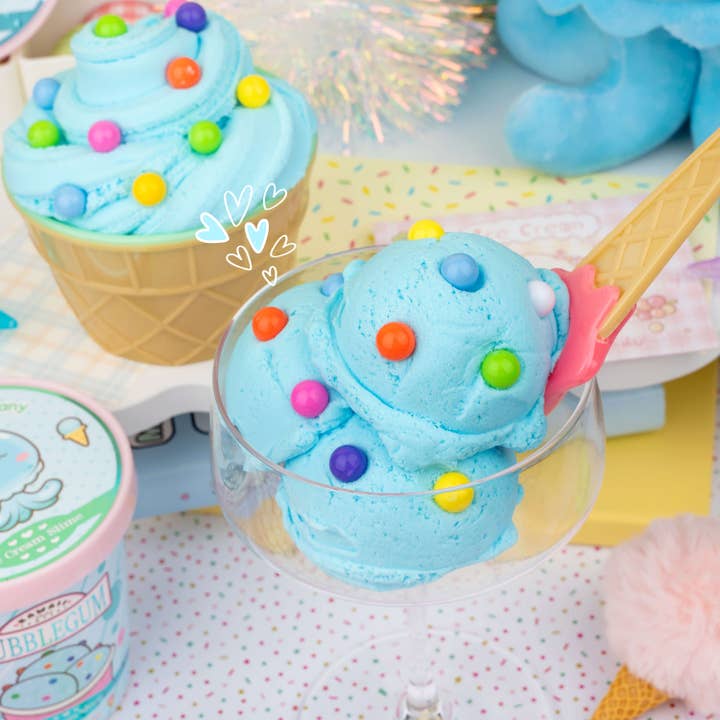 Kawaii Slime Company - Wholesale Putty/Slime - Kids - Bubblegum Scented Ice Cream Pint Slime (5pcs/case)5
