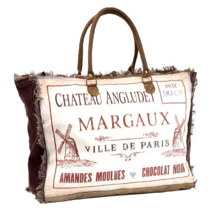Chateau Angludet Margaux for wholesale by Clea Ray Canvas Bags & Clothing