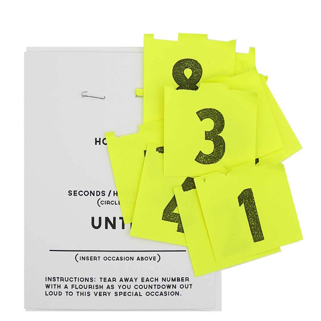 The Regional Assembly of Text - Venta al por mayor Tarjetas de felicitación - Cuenta regresiva de bricolaje1