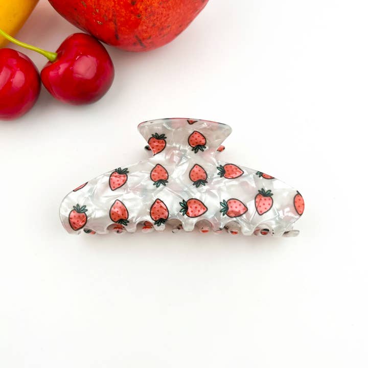 TheDivaSoap - Wholesale Hair Clip - Women's - Fruity Hair Clip, Cherry & Strawberry Hair Claw Clip5