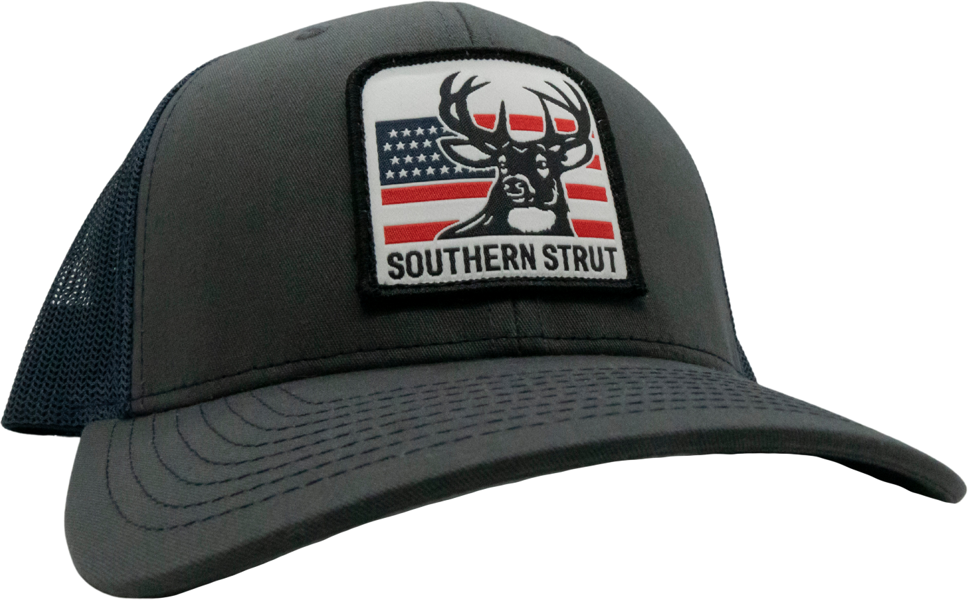 Southern Strut - Vente Casquette de camionneur – unisexe - Patch Trucker Tissé Cerf Américain - Casquette Sélectionnée à la Main à 10 $ !4