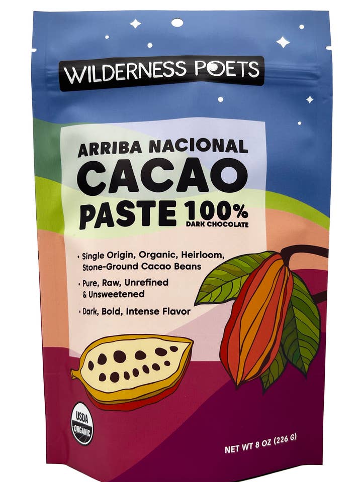 Organic Arriba Nacional Cacao Paste - Ecuador for wholesale by Wilderness Poets