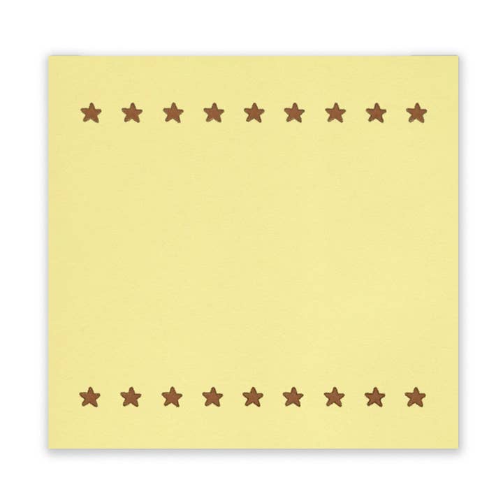 Ser stjerner gule & brune klistermærker for engroshandel hos POSTIE
