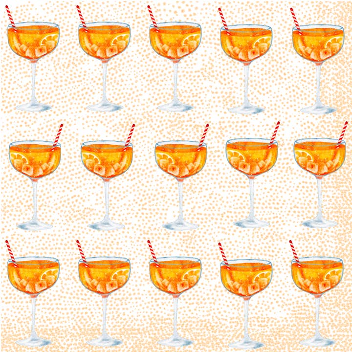 Aperol Spritz Cocktailservietter for engroshandel hos Stxy’s