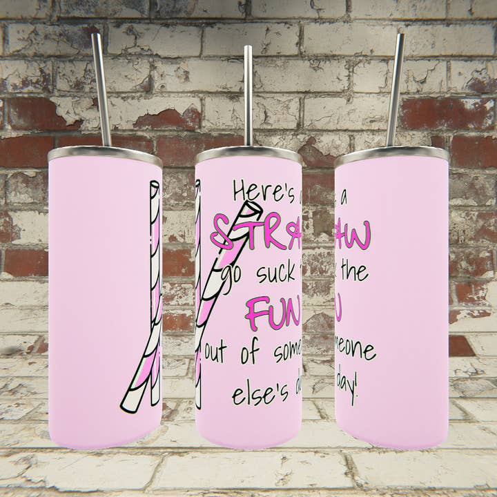 Voici une paille pour la vente par Triple D's Tumblers n More