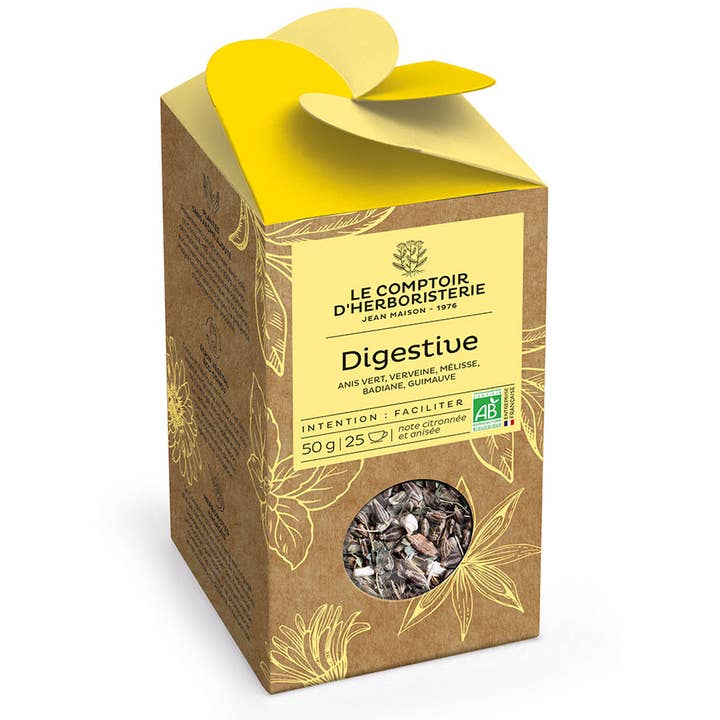 LE COMPTOIR D'HERBORISTERIE - Venta al por mayor Tés saludables/desintoxicantes - Té herbal digestivo orgánico 50 g