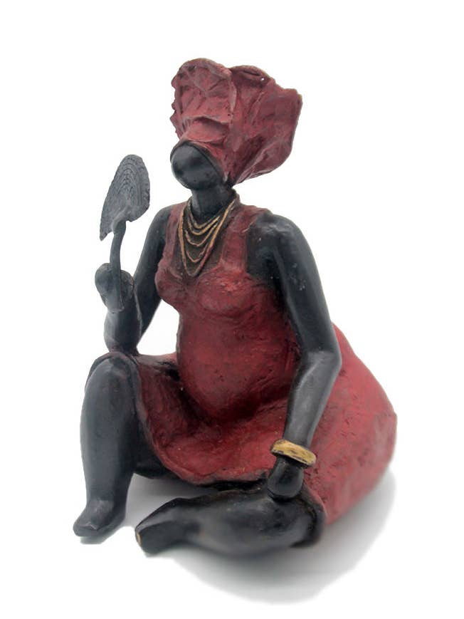 Bronze Big Mama 25 cm red No. 4 for wholesale by Lafi Bala