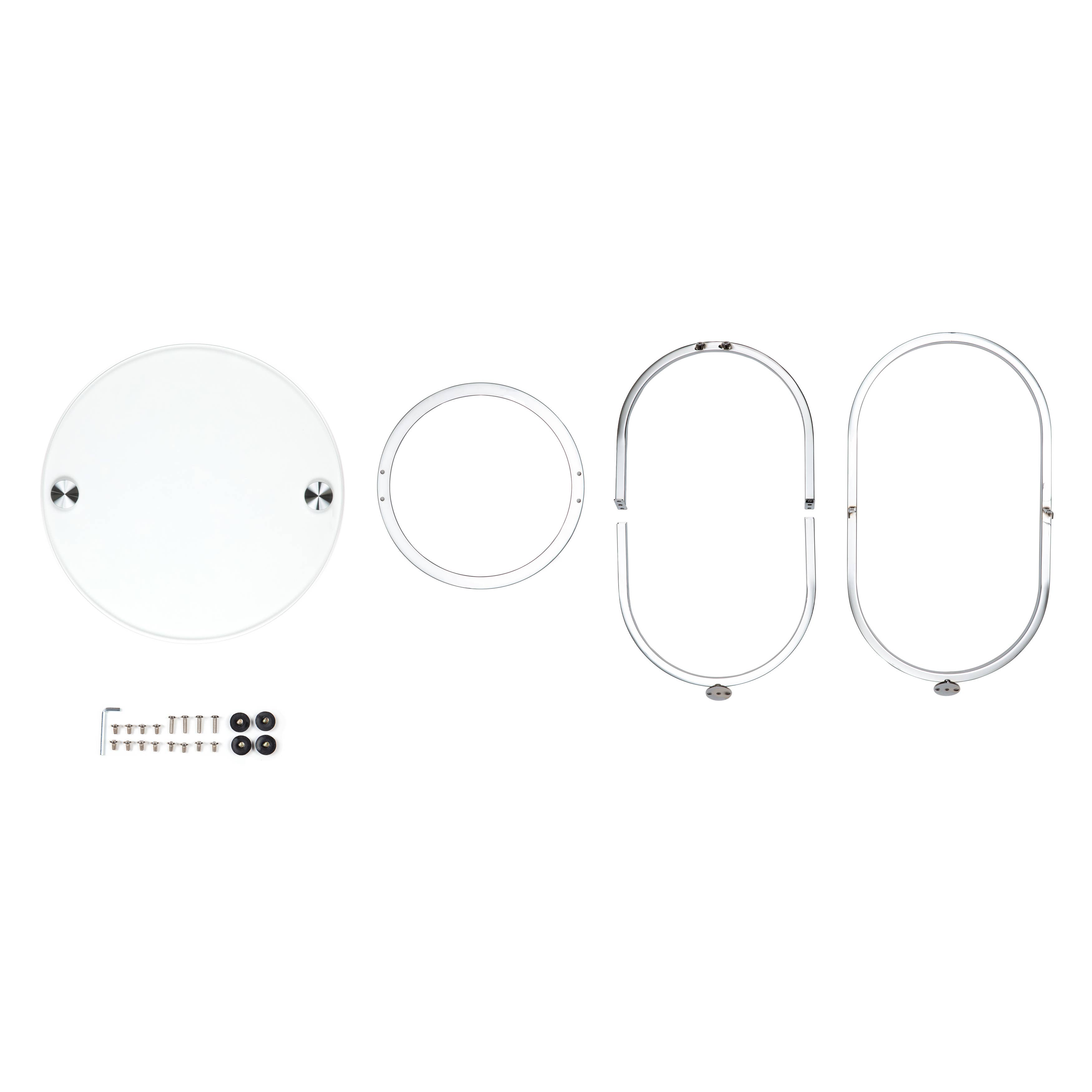 Danya B - Wholesale Side Table - Galaxy Base and Tempered Glass Round End Table11