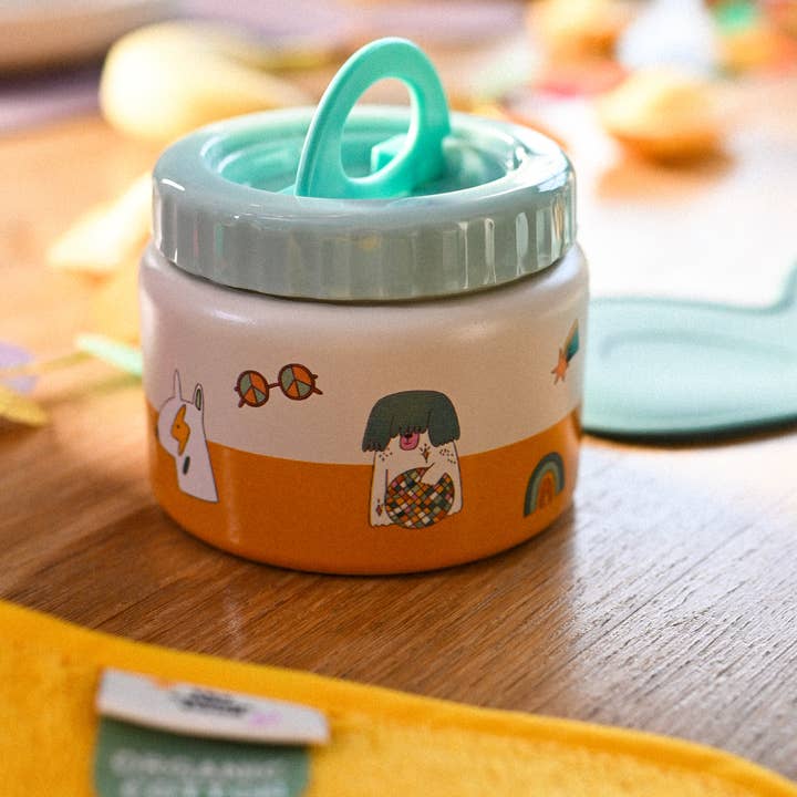 the cotton cloud - Wholesale Lunch bag/box – Kids - Kids Thermo Food Jar Funky Dogs 350ml4