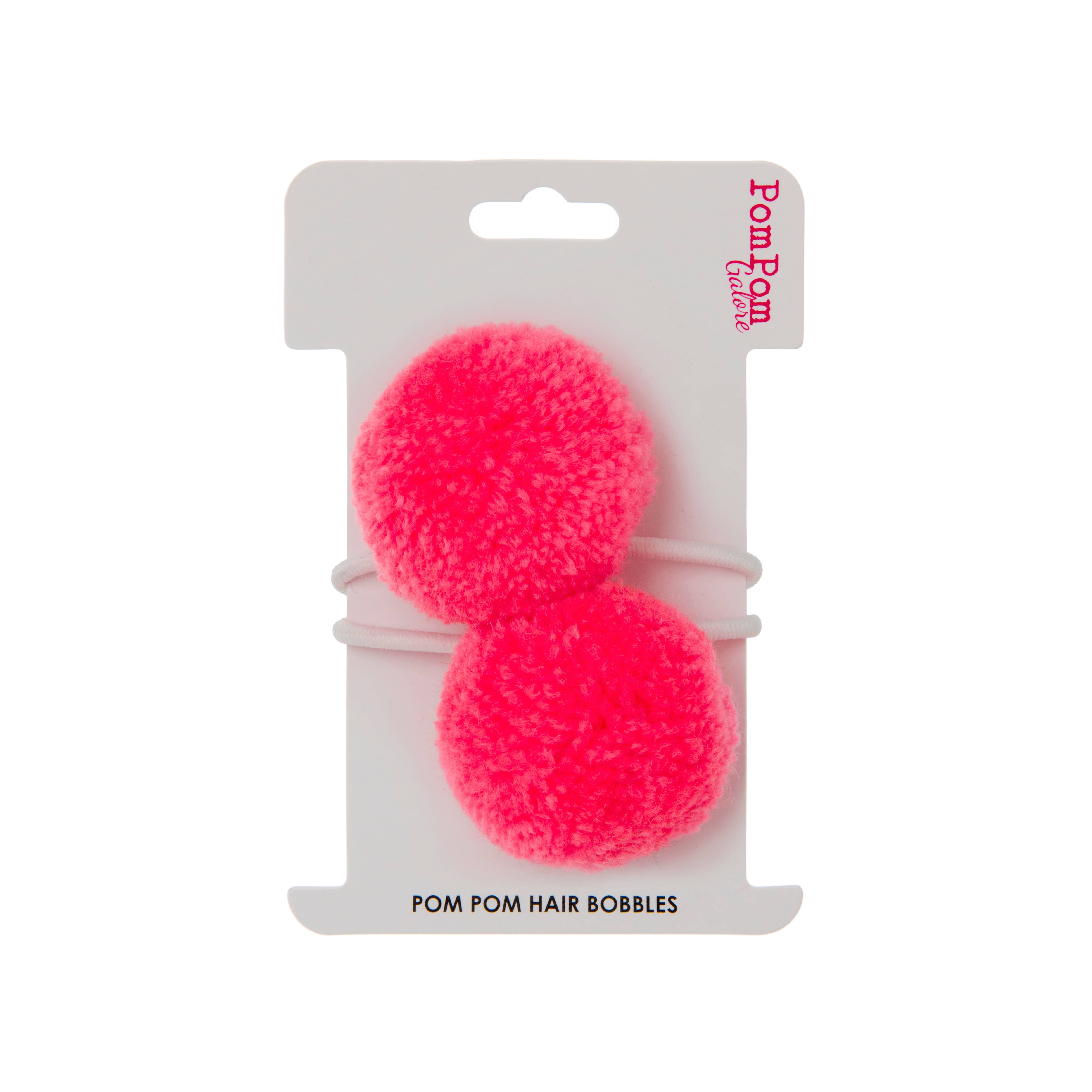 PomPom Galore - Wholesale Hair Tie - Pom Pom Hair Ties Blush Pink set of 2