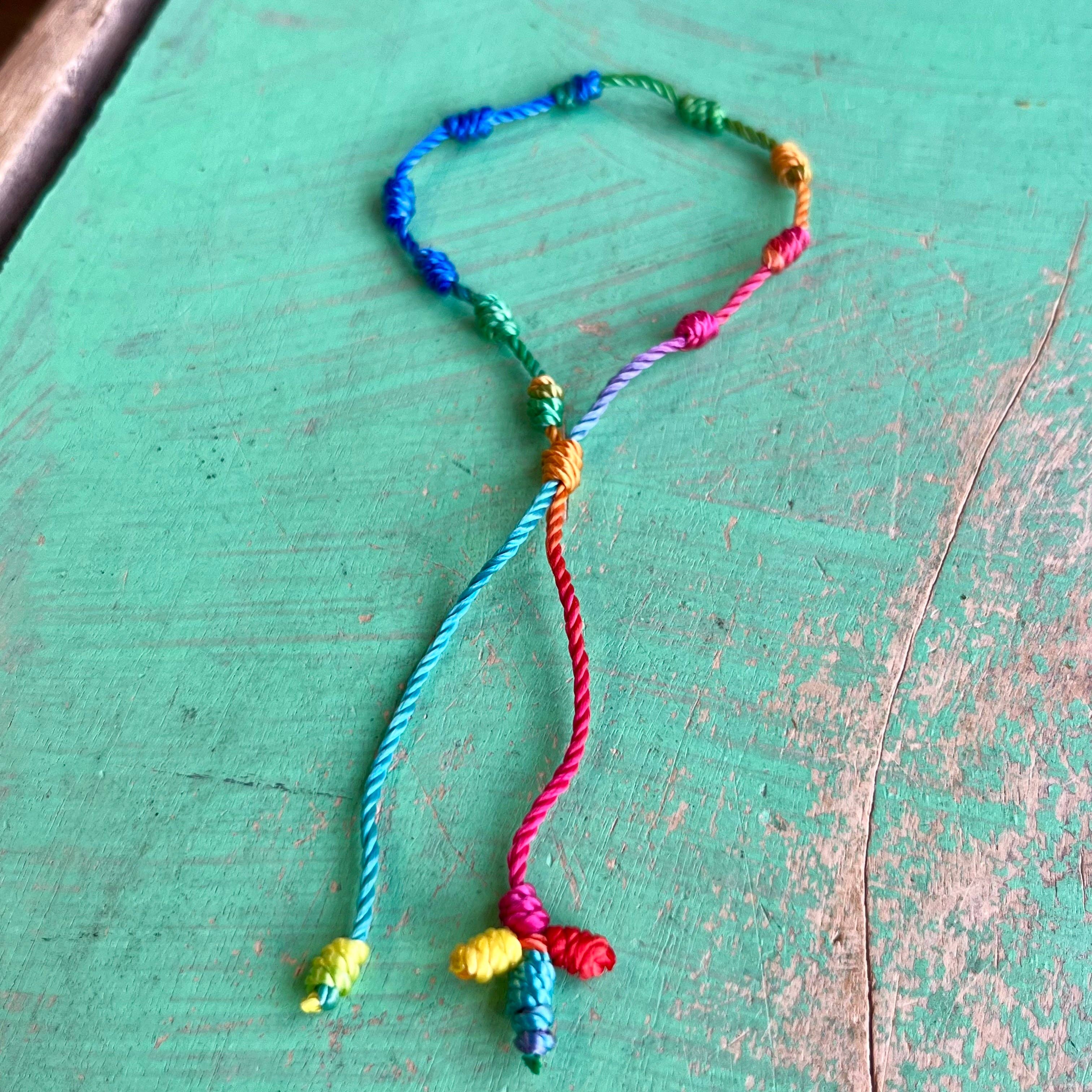 Love and Honor Jesus LLC - Wholesale Woven/Braided Bracelet - Knotted Cord Rosary Decade Adjustable Bracelet9