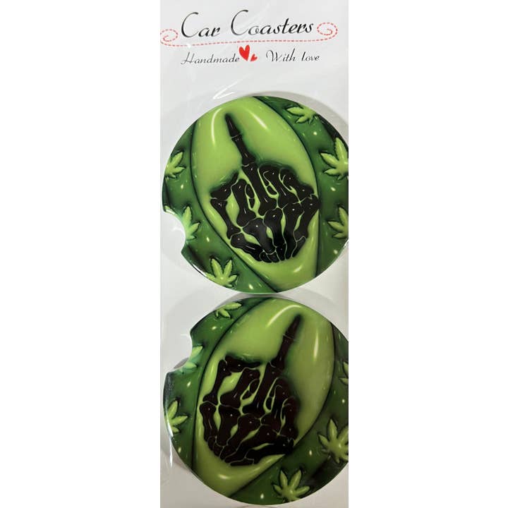 Ceramic car coaster for wholesale by Tipzee Gypzy