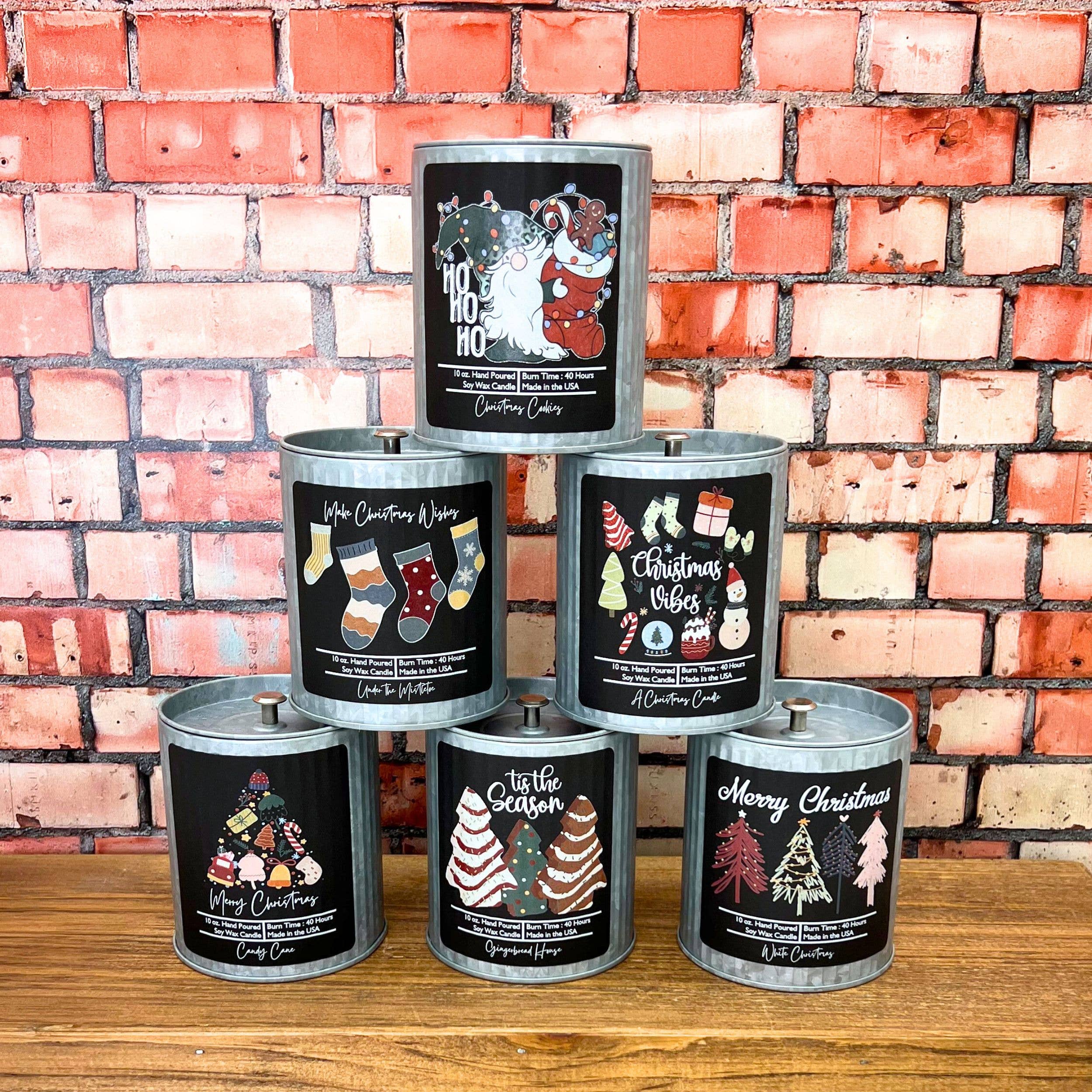 Driftless Studios - Wholesale Jar/Filled Candle - Tis the Season - Soy Wax Candle - Rustic Christmas Candles2