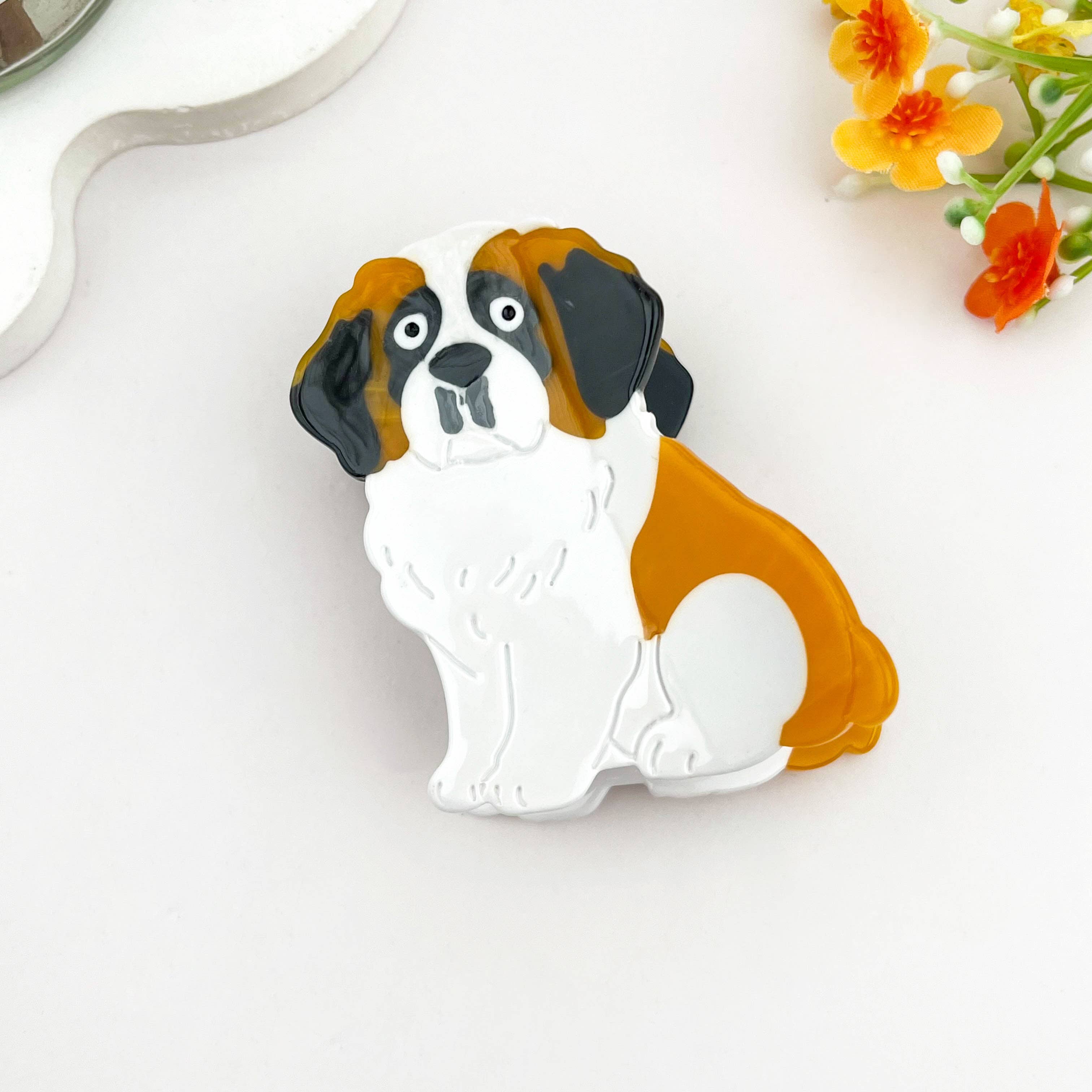 mildstyles - Vente Pince à cheveux – femme - Pince à cheveux en acétate en forme d'animal adorable chien0