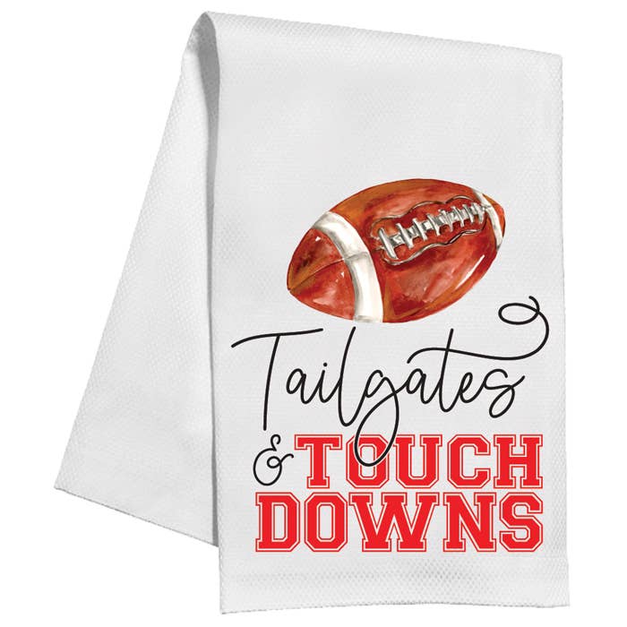 Tailgates & Touchdowns Football Kitchen Towel for wholesale by RosanneBeck Collections