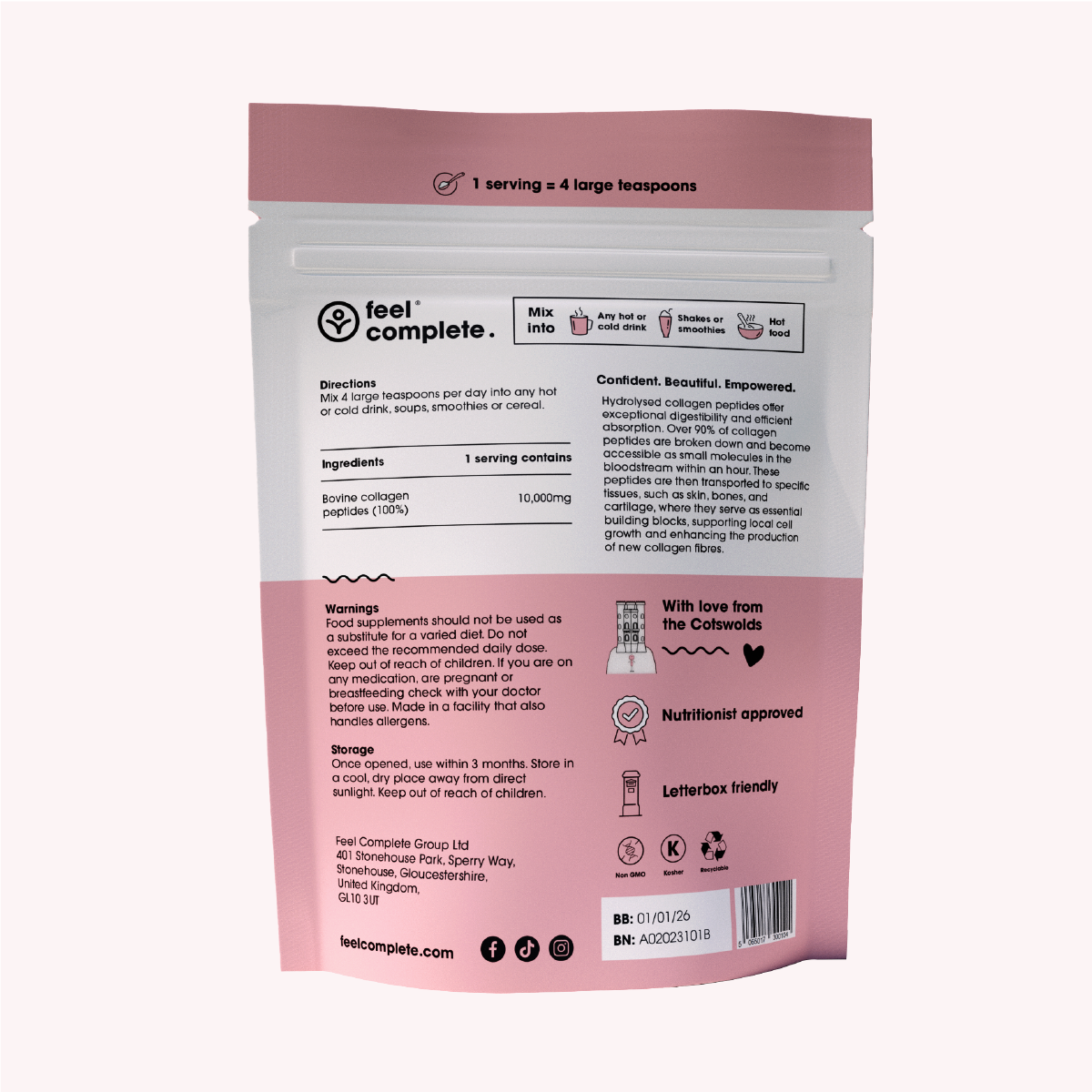 Feel Complete - Wholesale Protein/Superfood Powder - Skin Collagen9