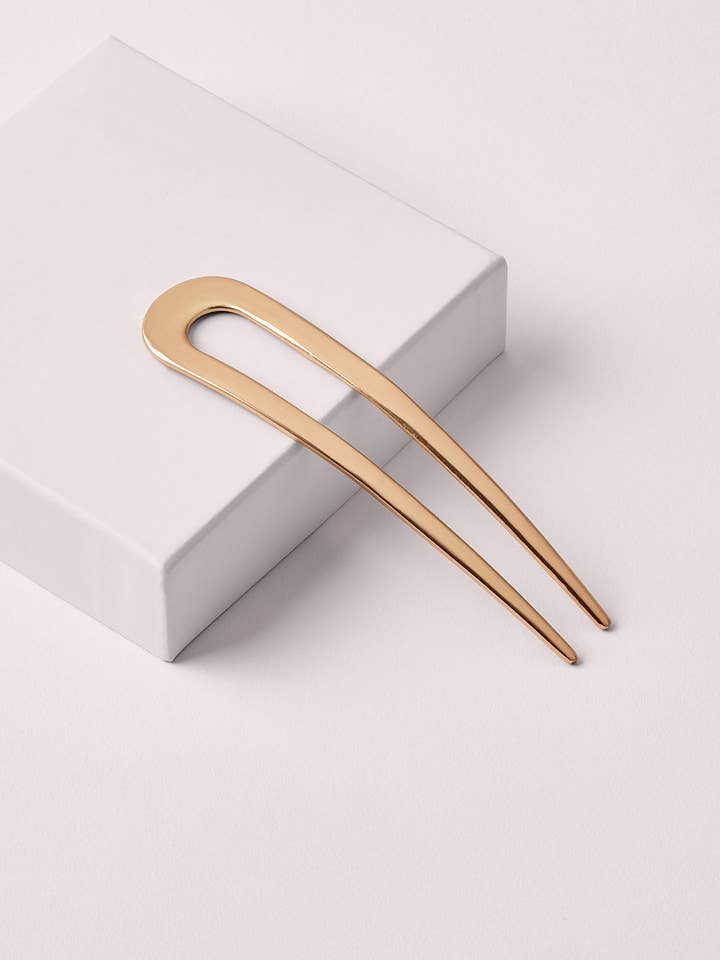 Sleek Chignon French Hair Pin - Gold for wholesale by The Hair Edit