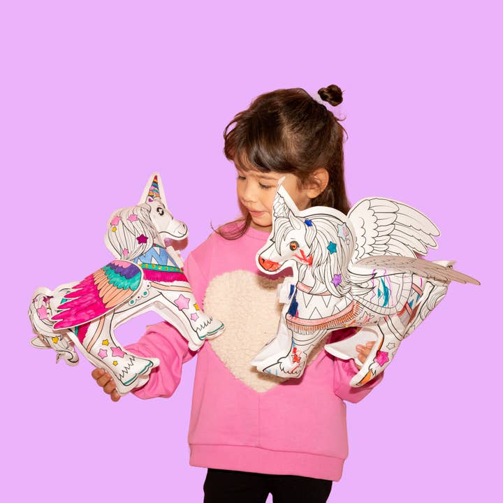 ARA-CREATIVE - Wholesale Inflatable Toy - Kids & Baby - Color-In Inflatable Pack – 8 Giant Unicorns