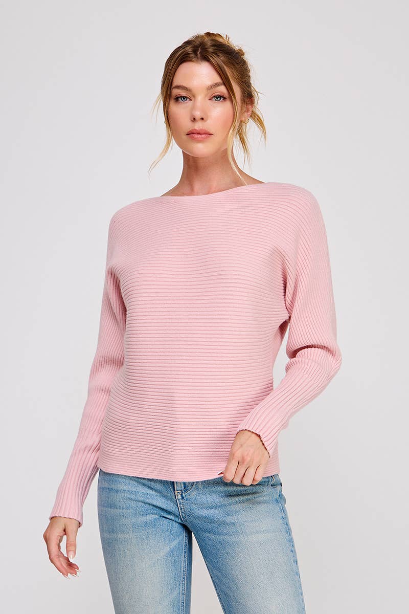 Allie Rose - Wholesale Knit Sweater - Women's - Soft Ribbed Fine Gauge Pullover Dolman4