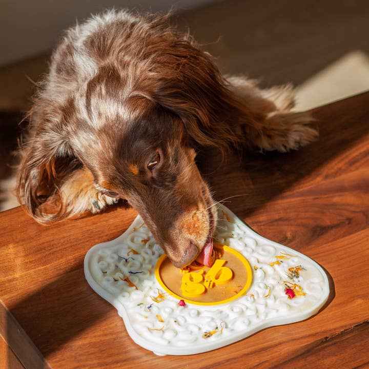 ollie b. good - Wholesale Pet food mat – Dog - sunny-side-up egg lick mat 🍳1