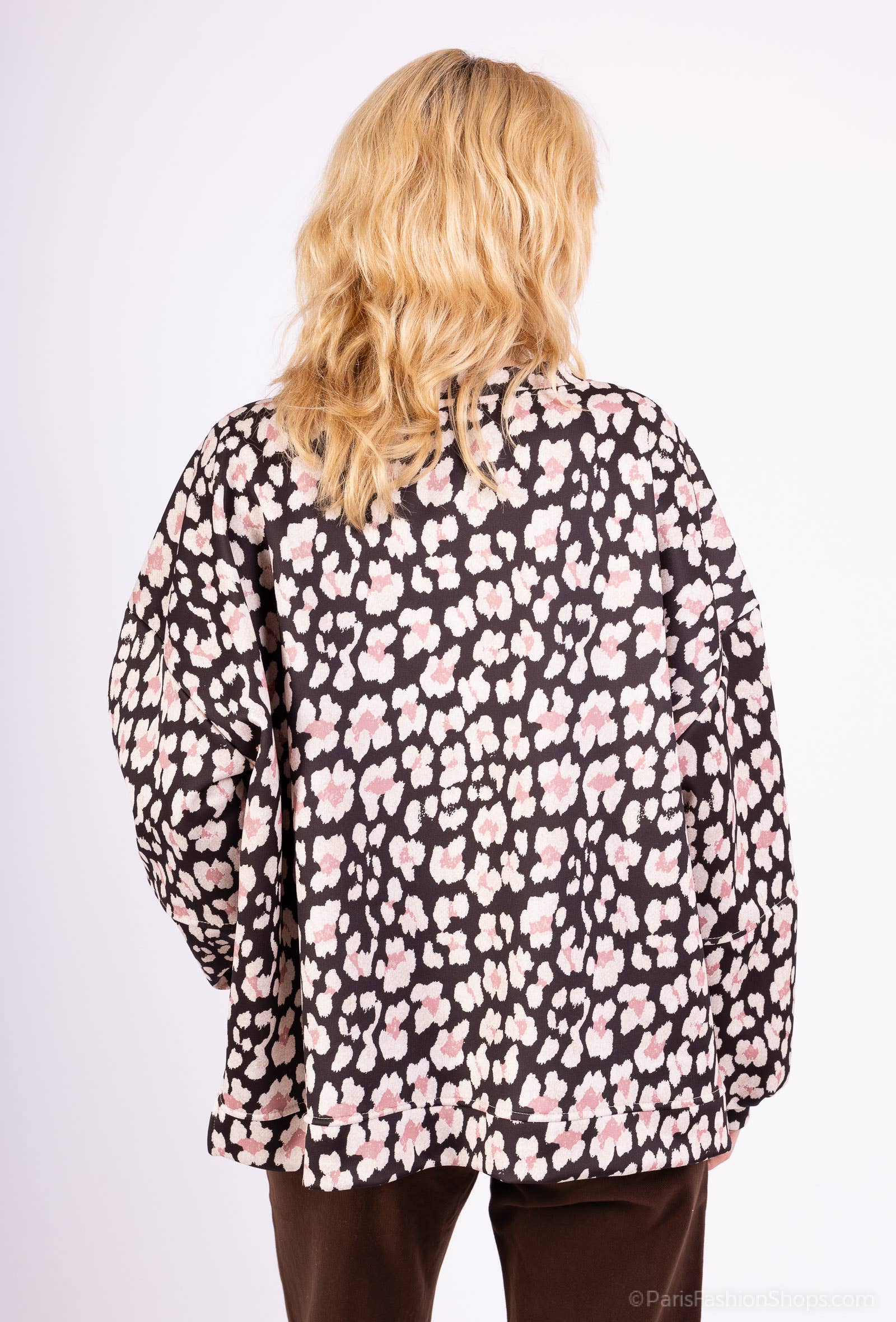 L'Emotion - Wholesale Sweatshirt - Women's - Large Stretch Sweatshirt Round Neck Comfort Floral Pattern8