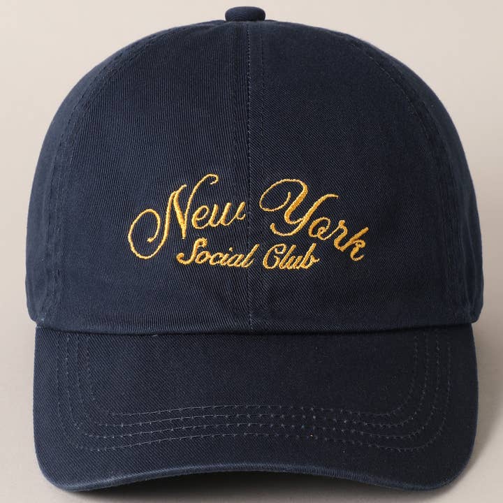Fashion City - Wholesale Baseball Cap - Unisex - New York Social Club Text Embroidery Baseball Cap13