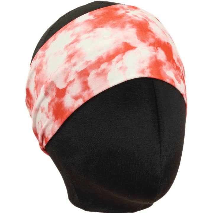 Red and White Stretch Headband for wholesale by The Sassy Olive Handmade Headbands