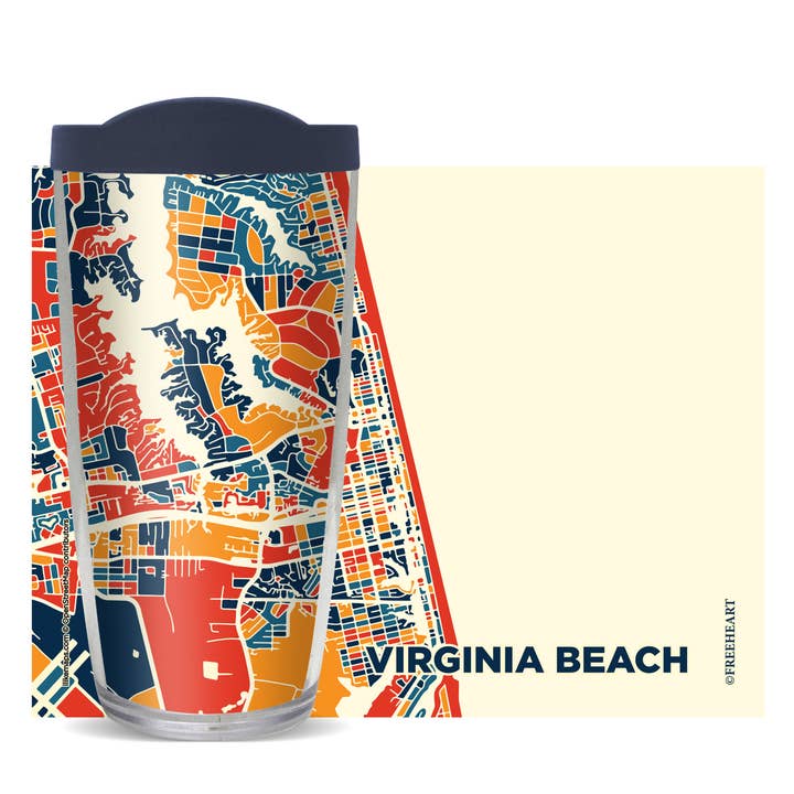Virginia Beach, VA Tumbler for wholesale by FREEHEART