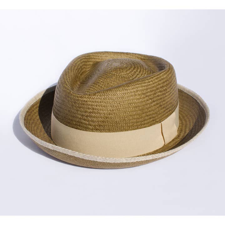 Elegancia Tropical Genuine Panama Hats - Wholesale Straw Hat - Unisex - Santa Fe Green Urban Straw Panama Hat - Unisex