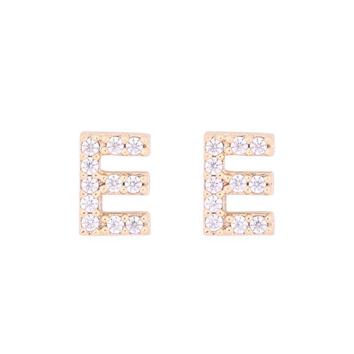 MYS Wholesale Inc - Wholesale Stud/Post Earrings - Cubic Zirconia Initial Earrings11