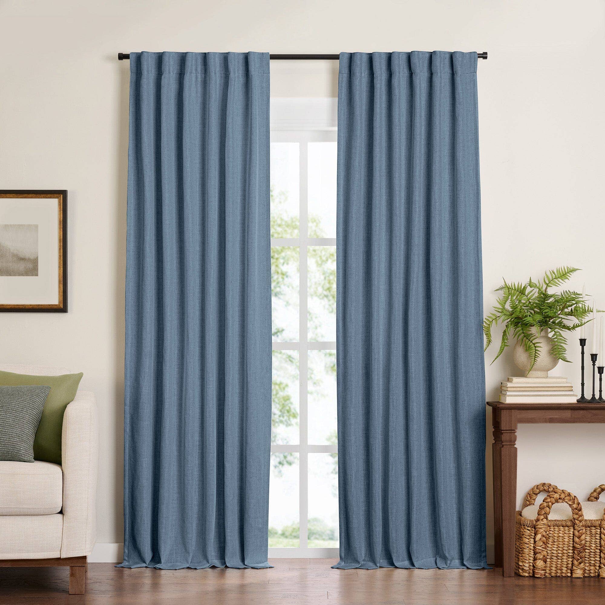 Threadmade Home - Wholesale Curtain - Harrow Solid Texture Blackout Window Curtain Panel0